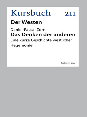cover image of Das Denken der anderen